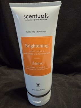 Scentuals Brightening Body Scrub - White with Orange Label